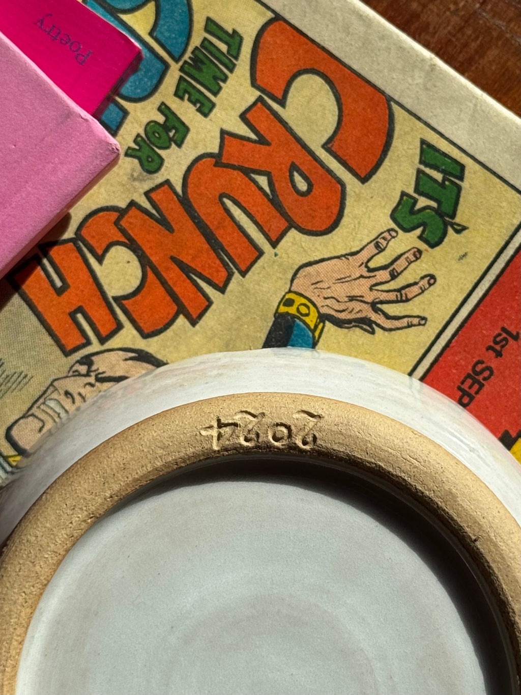 The No Smoking Ashtray, Hand Carved Ceramic Ashtray