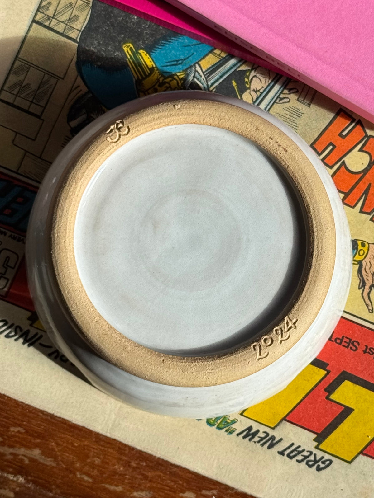 The No Smoking Ashtray, Hand Carved Ceramic Ashtray
